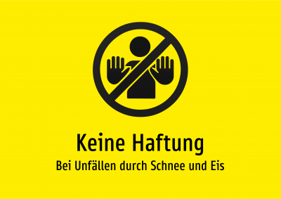 Keine Haftung - Bei Unfällen durch Schnee und Eis