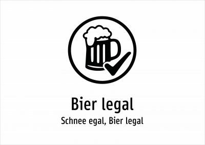 Bier legal - Schnee egal, Bier legal