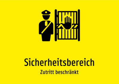 Sicherheitsbereich - Zutritt beschränkt