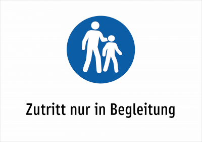 Zutritt nur in Begleitung