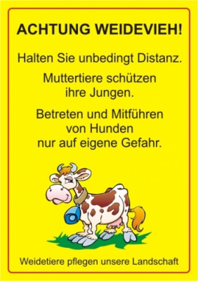 Achtung Weidevieh!