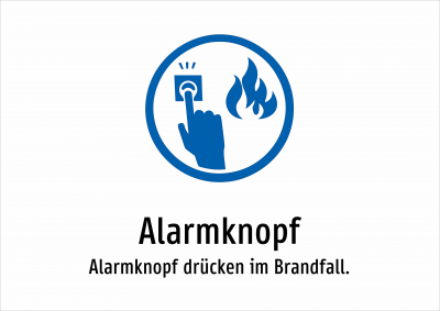 Alarmknopf - Alarmknopf drücken im Brandfall.