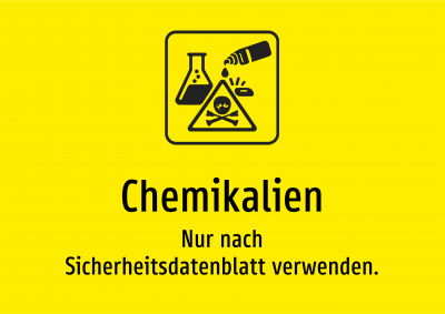 Chemikalien - Nur nach Sicherheitsdatenblatt verwenden.