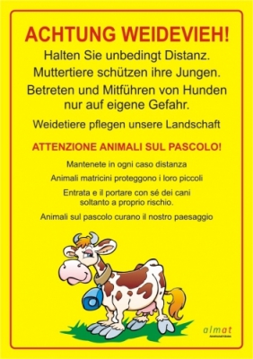 Achtung Weidevieh!