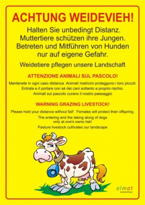 Achtung Weidevieh!