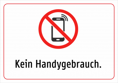 Kein Handygebrauch.