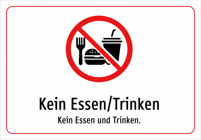 Kein Essen/Trinken - Kein Essen und Trinken.