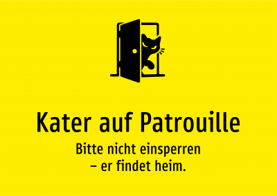 Kater auf Patrouille - Bitte nicht einsperren – er findet heim.