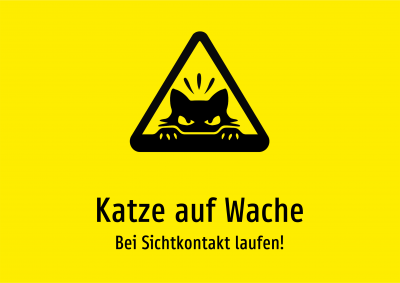 Katze auf Wache - Bei Sichtkontakt laufen!