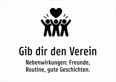 Gib dir den Verein - Nebenwirkungen: Freunde, Routine, gute Geschichten.