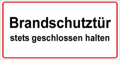 Brandschutztür stets geschlossen halten
