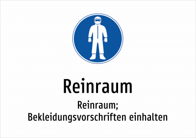 Reinraum - Reinraum; Bekleidungsvorschriften einhalten