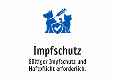 Impfschutz - Gültiger Impfschutz und Haftpflicht erforderlich.