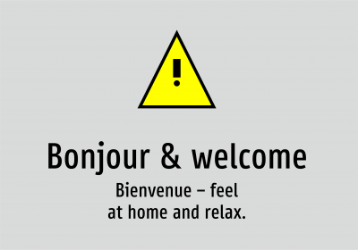 Bonjour & welcome - Bienvenue – feel at home and relax.
