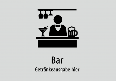 Bar - Getränkeausgabe hier