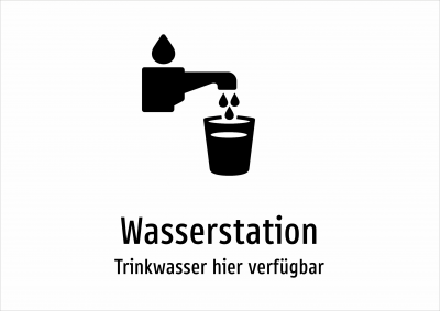 Wasserstation - Trinkwasser hier verfügbar