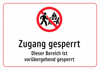 Zugang gesperrt - Dieser Bereich ist vorübergehend gesperrt
