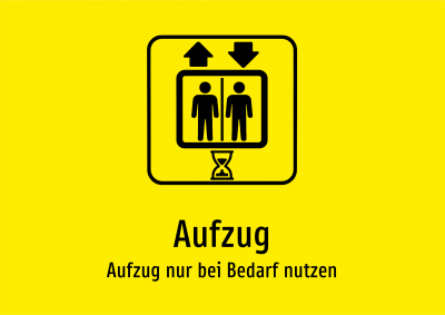 Aufzug - Aufzug nur bei Bedarf nutzen