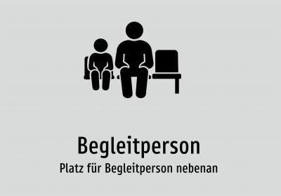 Begleitperson - Platz für Begleitperson nebenan