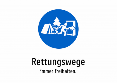 Rettungswege - immer freihalten.