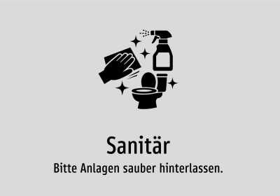 Sanitär - Bitte Anlagen sauber hinterlassen.