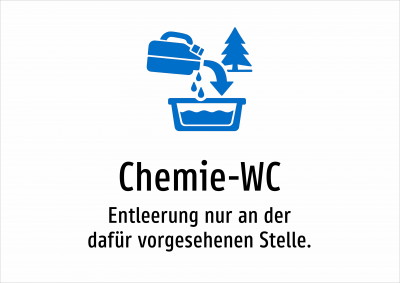 Chemie-WC - Entleerung nur an der dafür vorgesehenen Stelle.