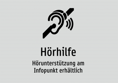 Hörhilfe - Hörunterstützung am Infopunkt erhältlich