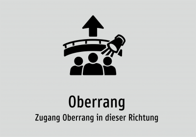 Oberrang - Zugang Oberrang in dieser Richtung