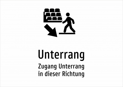 Unterrang - Zugang Unterrang in dieser Richtung