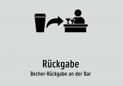 Rückgabe - Becher-Rückgabe an der Bar