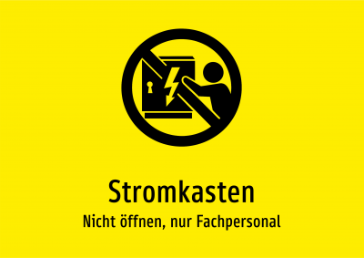 Stromkasten - Nicht öffnen, nur Fachpersonal