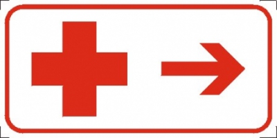 Verbandskasten, rechtsweisend