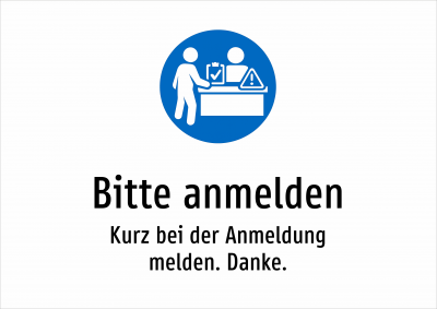 Bitte anmelden - Kurz bei der Anmeldung melden. Danke.