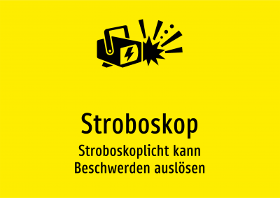 Stroboskop - Stroboskoplicht kann Beschwerden auslösen