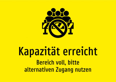Kapazität erreicht - Bereich voll, bitte alternativen Zugang nutzen