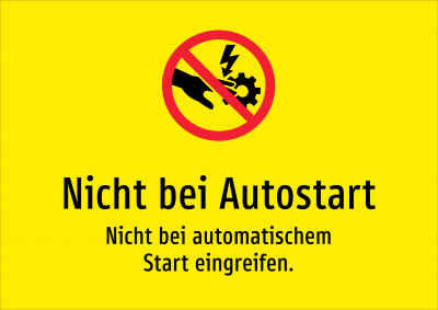 Nicht bei Autostart - Nicht bei automatischem Start eingreifen.