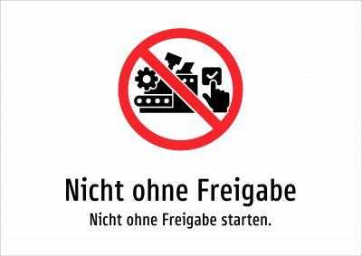Nicht ohne Freigabe - Nicht ohne Freigabe starten.