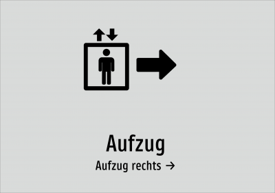Aufzug - Aufzug rechts →
