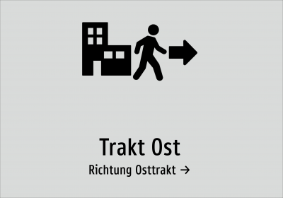 Trakt Ost - Richtung Osttrakt →