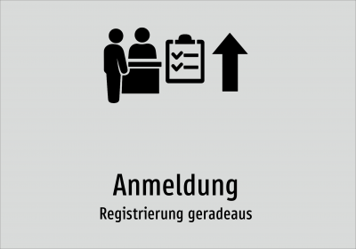 Anmeldung - Registrierung geradeaus