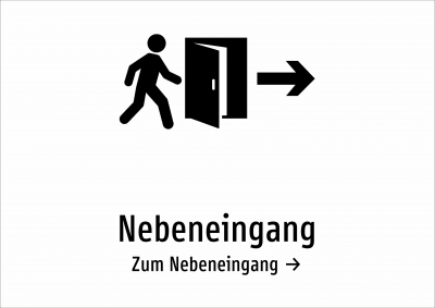 Nebeneingang - Zum Nebeneingang →
