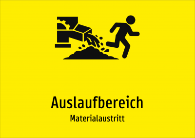 Auslaufbereich - Materialaustritt