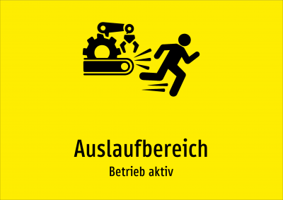 Auslaufbereich - Betrieb aktiv