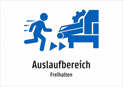Auslaufbereich - Freihalten