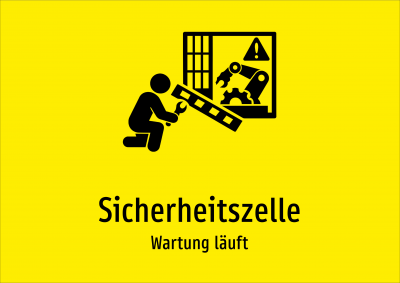 Sicherheitszelle - Wartung läuft