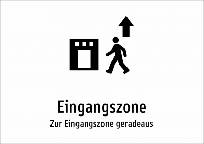 Eingangszone - Zur Eingangszone geradeaus