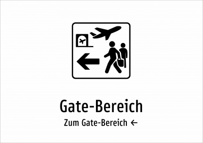 Gate-Bereich - Zum Gate-Bereich ←