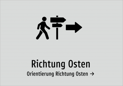 Richtung Osten - Orientierung Richtung Osten →