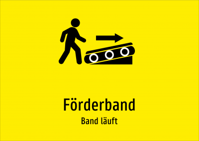 Förderband - Band läuft