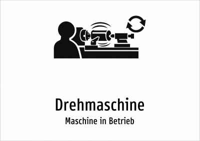 Drehmaschine - Maschine in Betrieb